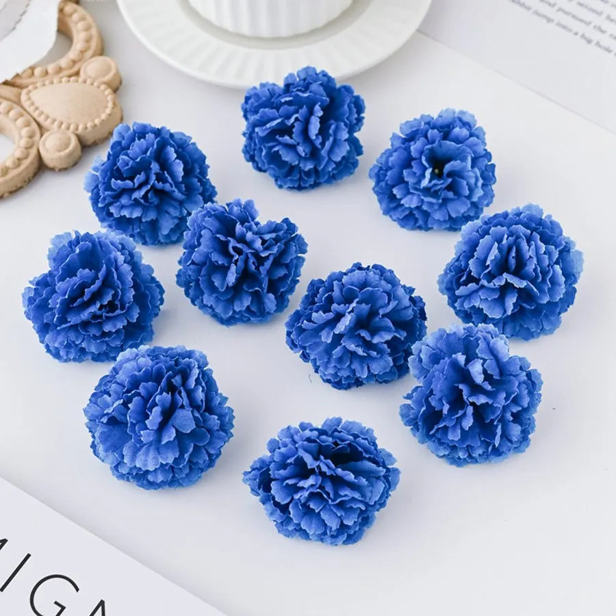 Silk Lilac Artificial Flowers 10/20pcs – Wedding & Home Décor Artificial Silk Flowers Babs Blue 10 pieces