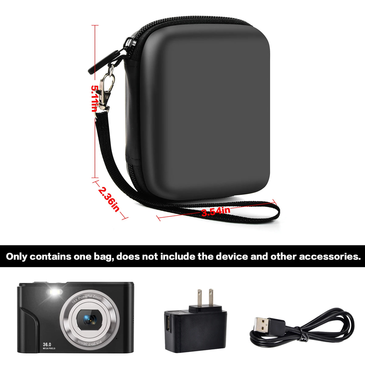 Kids Digital Camera Case – Shockproof EVA Carrying Bag | Paiyule Camera Carrying Case Babs