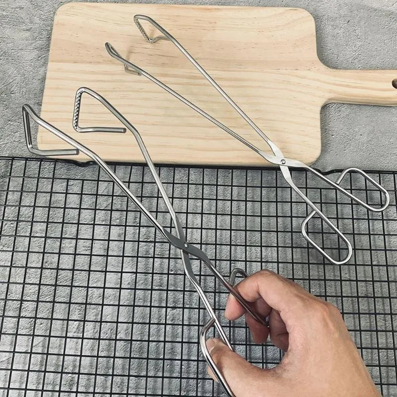 Heavy Duty Stainless Steel Triangle Tongs – Kitchen Serving Kitchen Tongs Babs