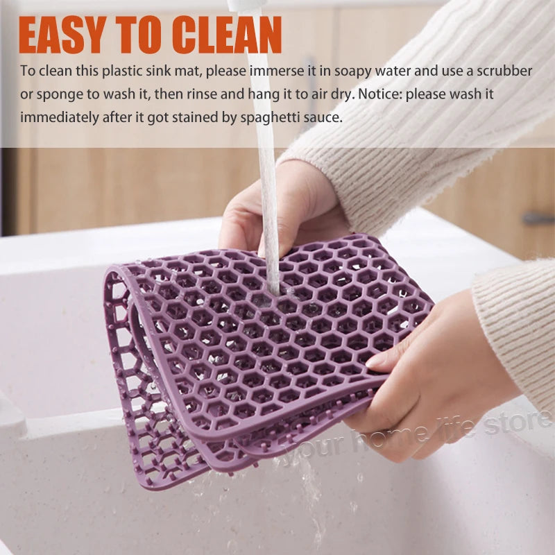 Silicone Sink Protector Mat – Dish Drying & Heat Resistant Silicone Sink Mat Babs