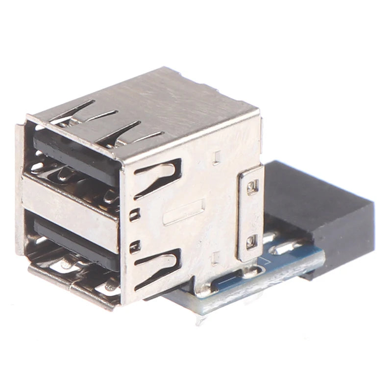 9-Pin Motherboard to Dual USB 2.0 Female Header Adapter USB Header Adapter Babs