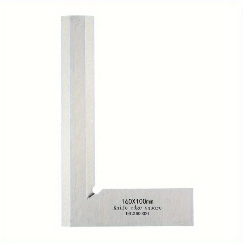 90° Knife Edge Square Ruler – Grade 1 Stainless Steel, 4 Sizes Precision Square Ruler Babs