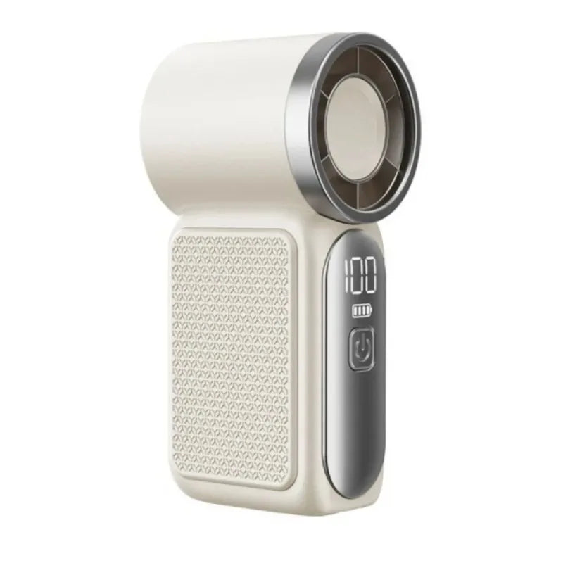Mini USB Rechargeable Handheld Fan – Portable, Quiet Cooling Handheld Cooling Fan Babs White