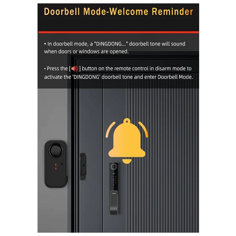 Wireless Door & Window Alarm Sensor Kit with Remote Control Door Window Alarm Sensor Babs