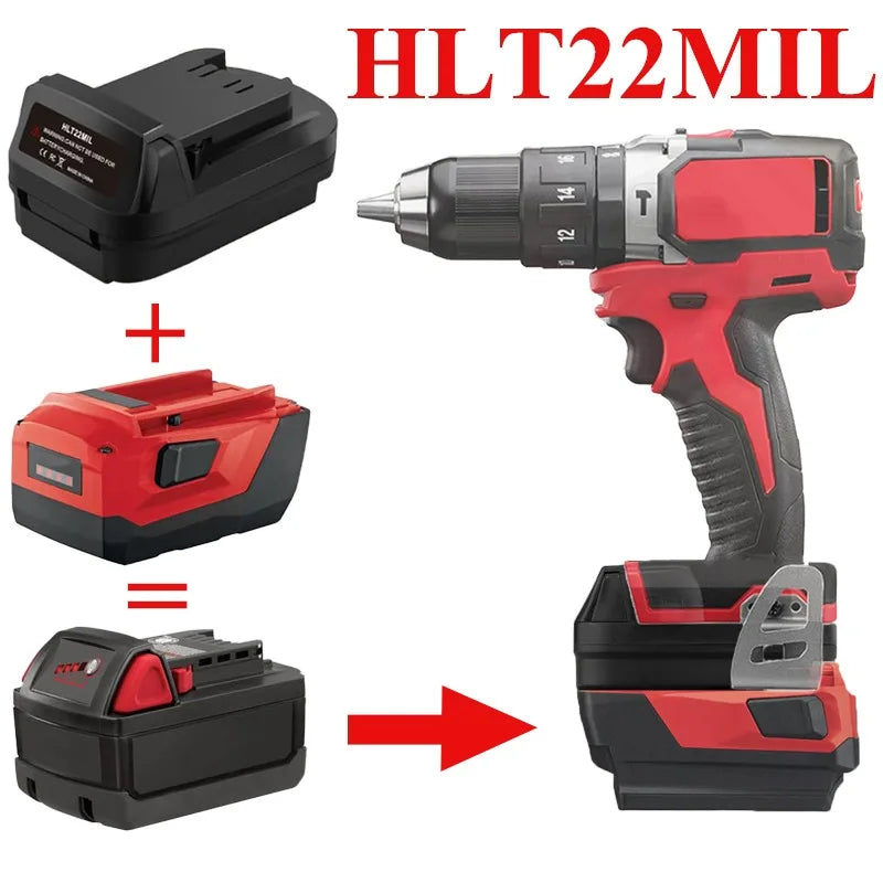 Hilti 22V B22 to Milwaukee M18 18V Battery Adapter HLT22MIL Battery Adapter Babs