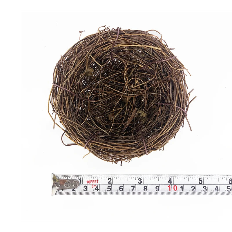 Natural Rattan Bird Nest Easter Decoration 8–20cm DIY Craft Easter Nest Decoration Babs