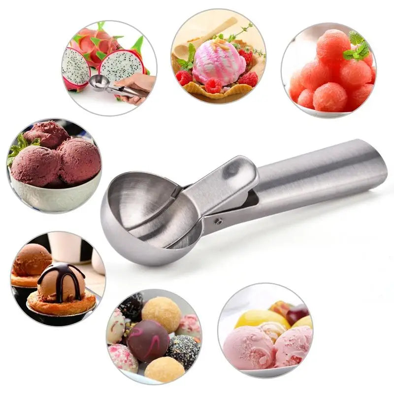 Stainless Steel Ice Cream Scoop & Watermelon Fruit Baller Ice Cream Scoop Babs