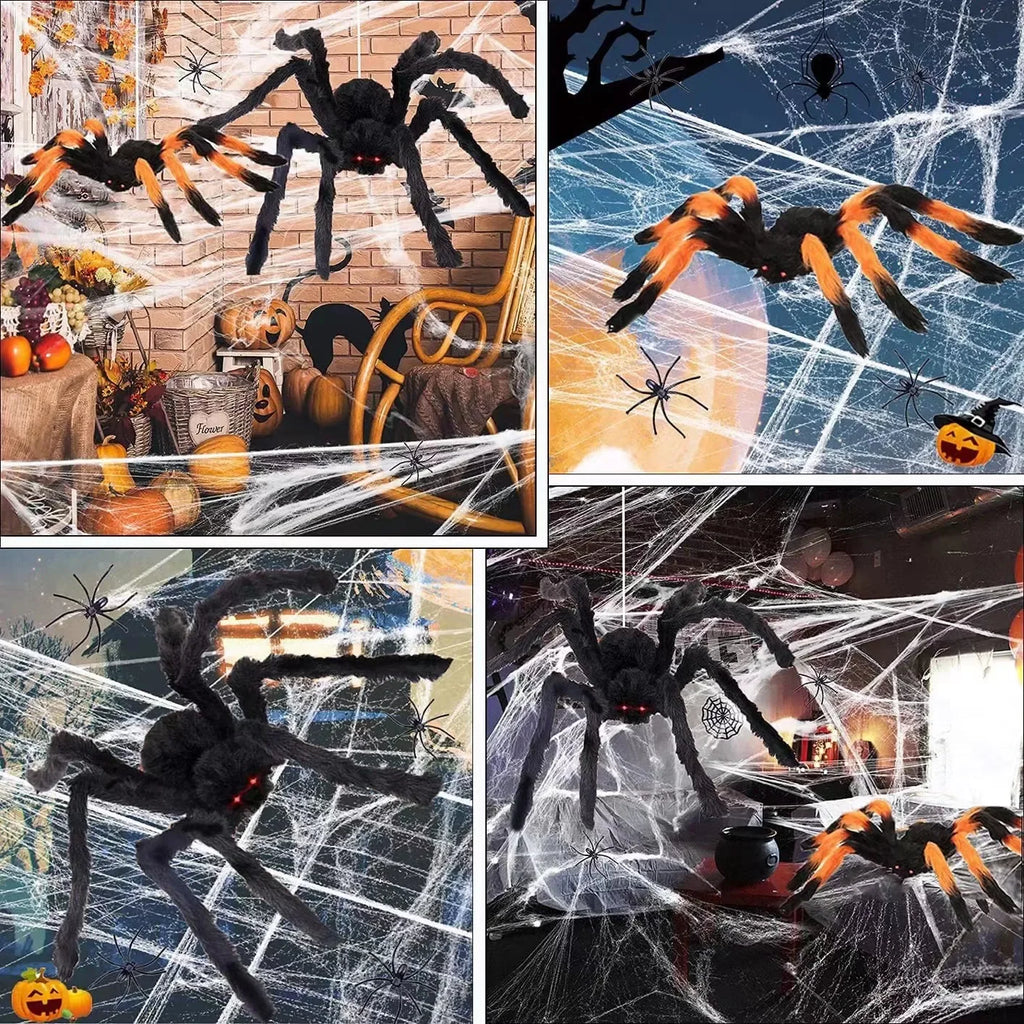 Giant Stretchy Halloween Spider Web Cobweb Decoration 150/250cm Halloween Decoration Babs