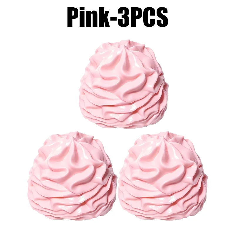 Realistic Cream Squeeze Toy Silicone Fidget Keychain Pendant Squeeze Fidget Keychain Babs Pink 3PCS