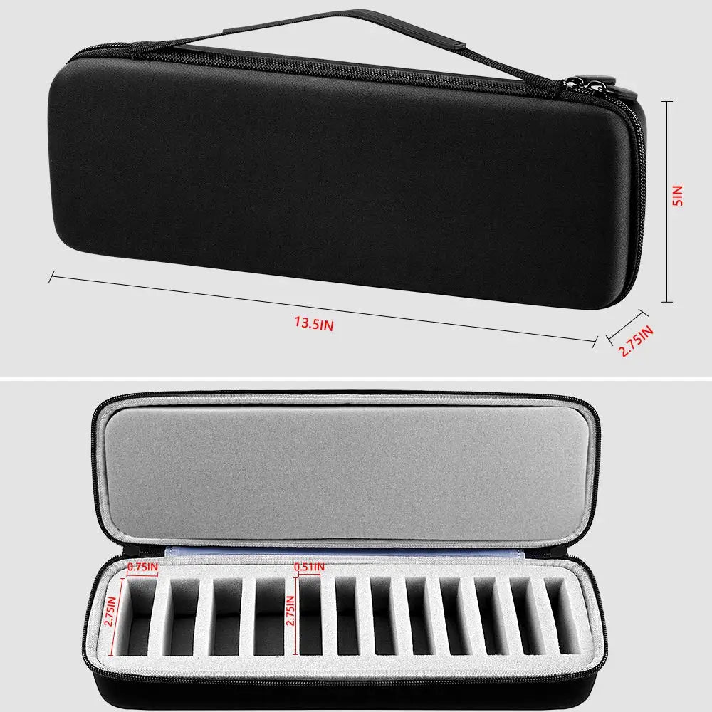 Clipper Blade Case – Hard Travel Organizer Holds 12 Blades Blade Storage Case Babs