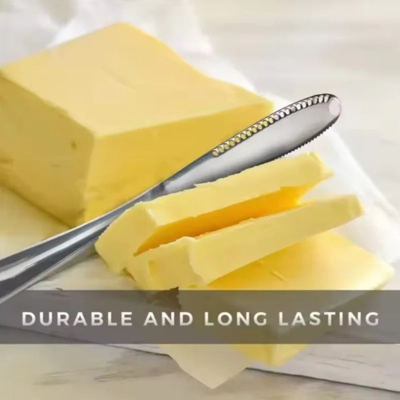 3-in-1 Stainless Steel Butter & Cheese Knife with Holes Cheese Butter Knife Babs