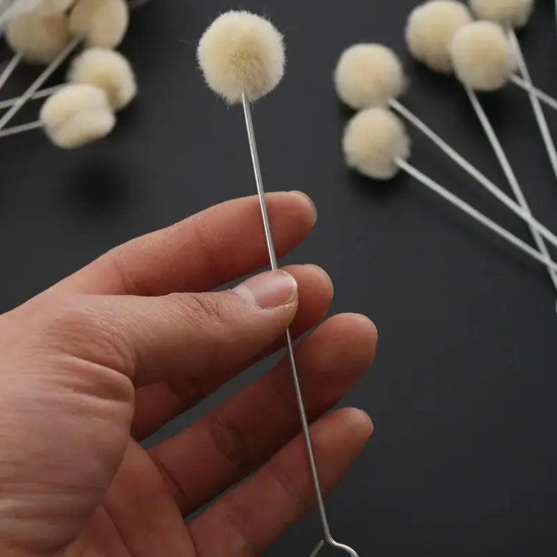 50pcs Wool Ball Dauber Brushes – Leather & Textile Dyeing Tool Dauber Brush Set Babs