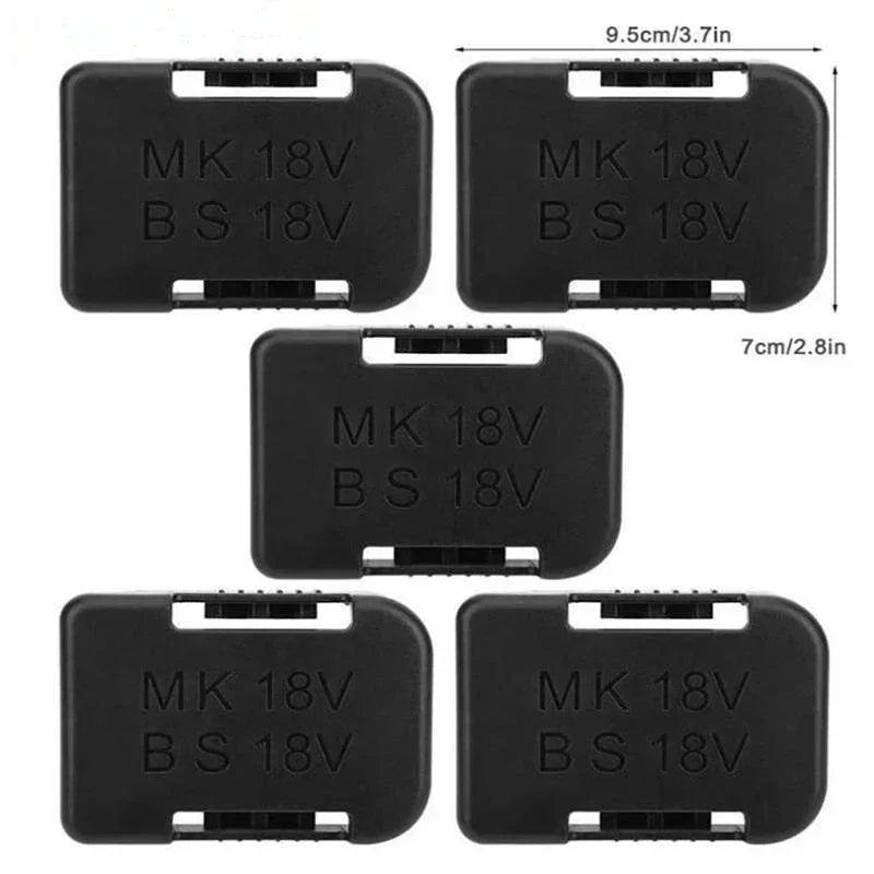 5-Pack 18V Battery Holder Mount Rack for Makita & Bosch Battery Storage Rack Babs
