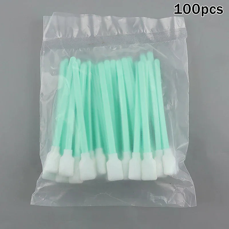 50PCS Foam Tip Cleaning Swabs for Inkjet UV Solvent Printers Printer Cleaning Swabs Babs Default Title
