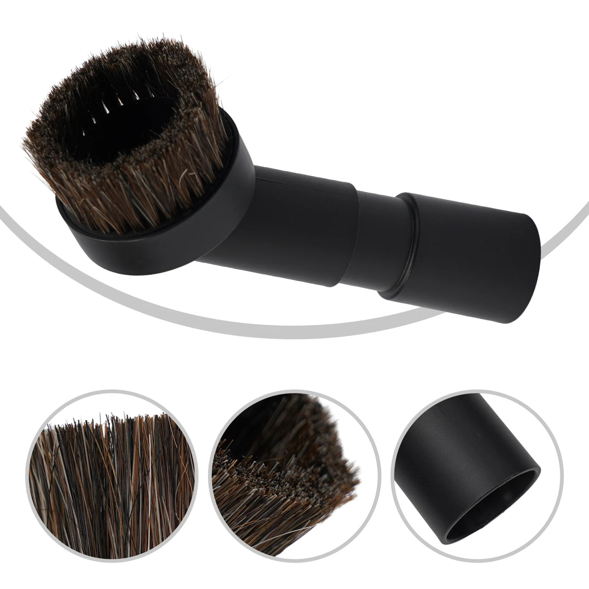 Horsehair Vacuum Brush & 32mm to 35mm Adapter Set | LEENKEA Vacuum Brush Adapter Babs