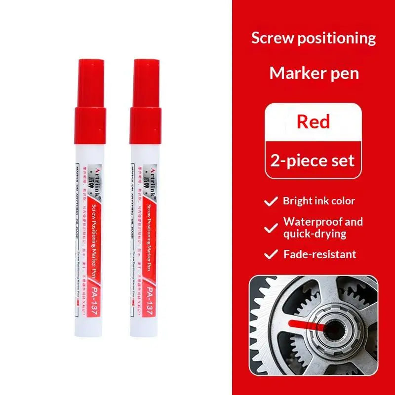 Permanent Waterproof Marker Pen – 1mm Fine Nib, Metal & Wood Permanent Marker Pen Babs Red China Mainland