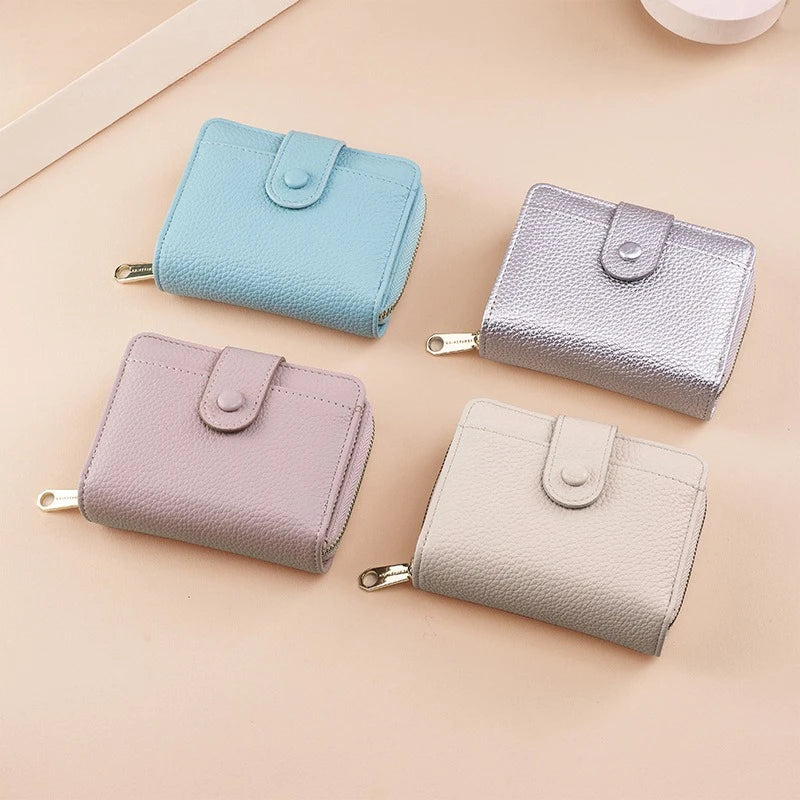 Women's Zipper Coin Purse – Multi Card Slot PU Clutch Wallet Zipper Clutch Wallet Babs