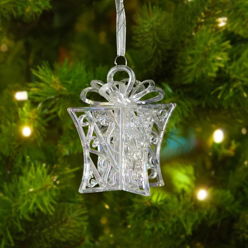Acrylic Snowflake Christmas Ornaments – Transparent Pendants Christmas Tree Ornaments Babs G