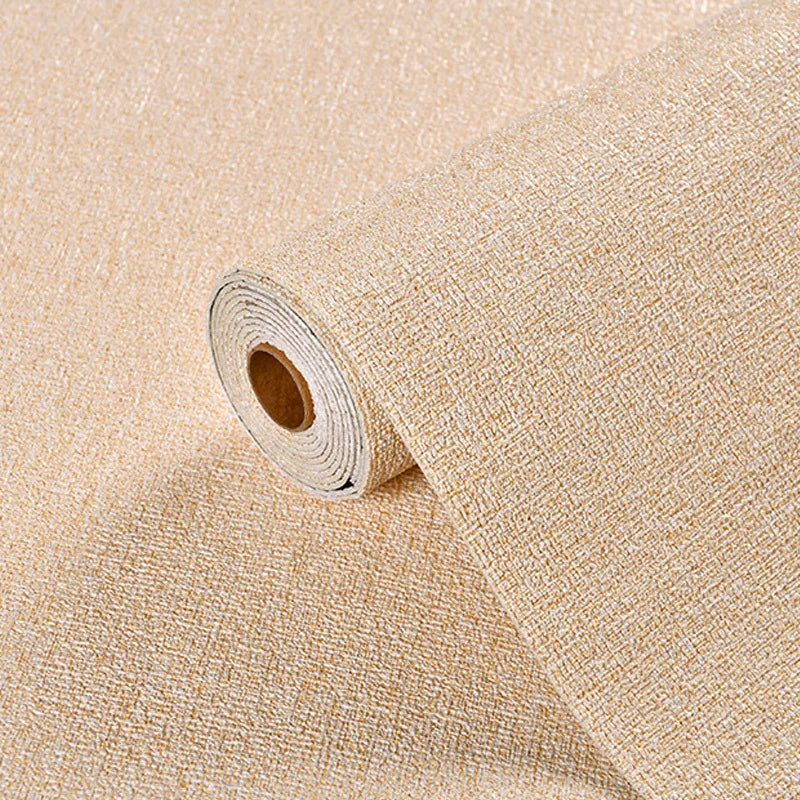 3D Self-Adhesive XPE Wall Panel – Waterproof & Insulating Self-Adhesive Wallpaper Babs Linen Khaki yellow 1000cmx50cm
