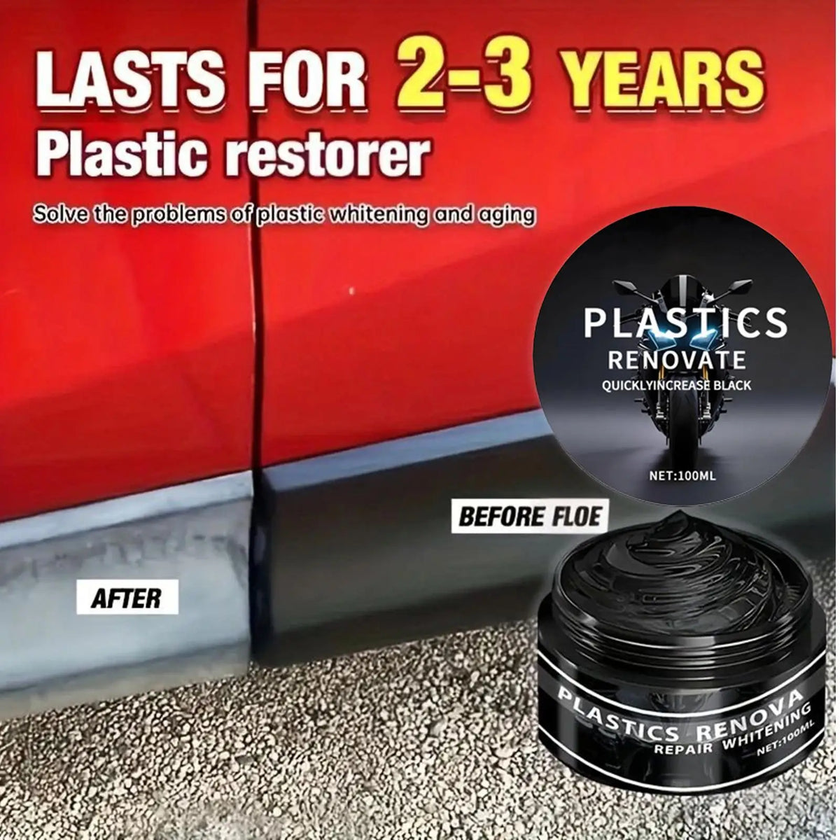 Nano Black Car Trim Restorer Wax – Scratch & Leather Repair Car Trim Restorer Wax Babs