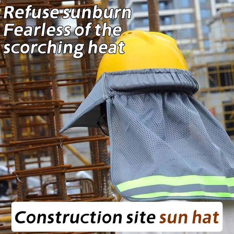 Reflective Mesh Sun Hat with Neck Shawl – Anti-UV Beach Cap Sun Hat Babs