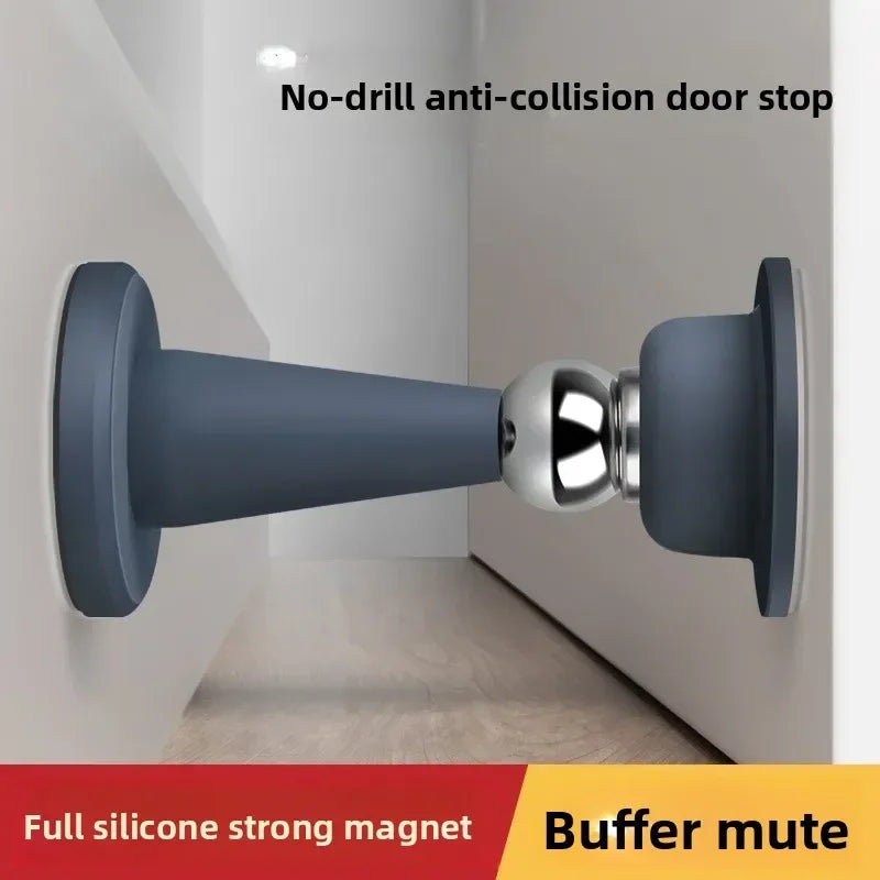 No-Drill Silicone Suction Cup Door Stopper – Wall Protector Door Stopper Babs