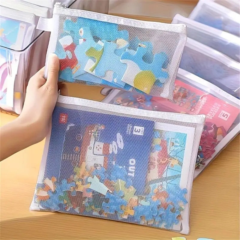 8-Pack Zipper Mesh Bags – 3 Sizes, Waterproof Clear Travel Bags Zipper Mesh Bags Babs