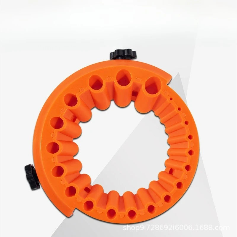 Drill Bit Sharpener for Angle Grinder – 2–13mm, 20 Holes Drill Bit Sharpener Babs Orange