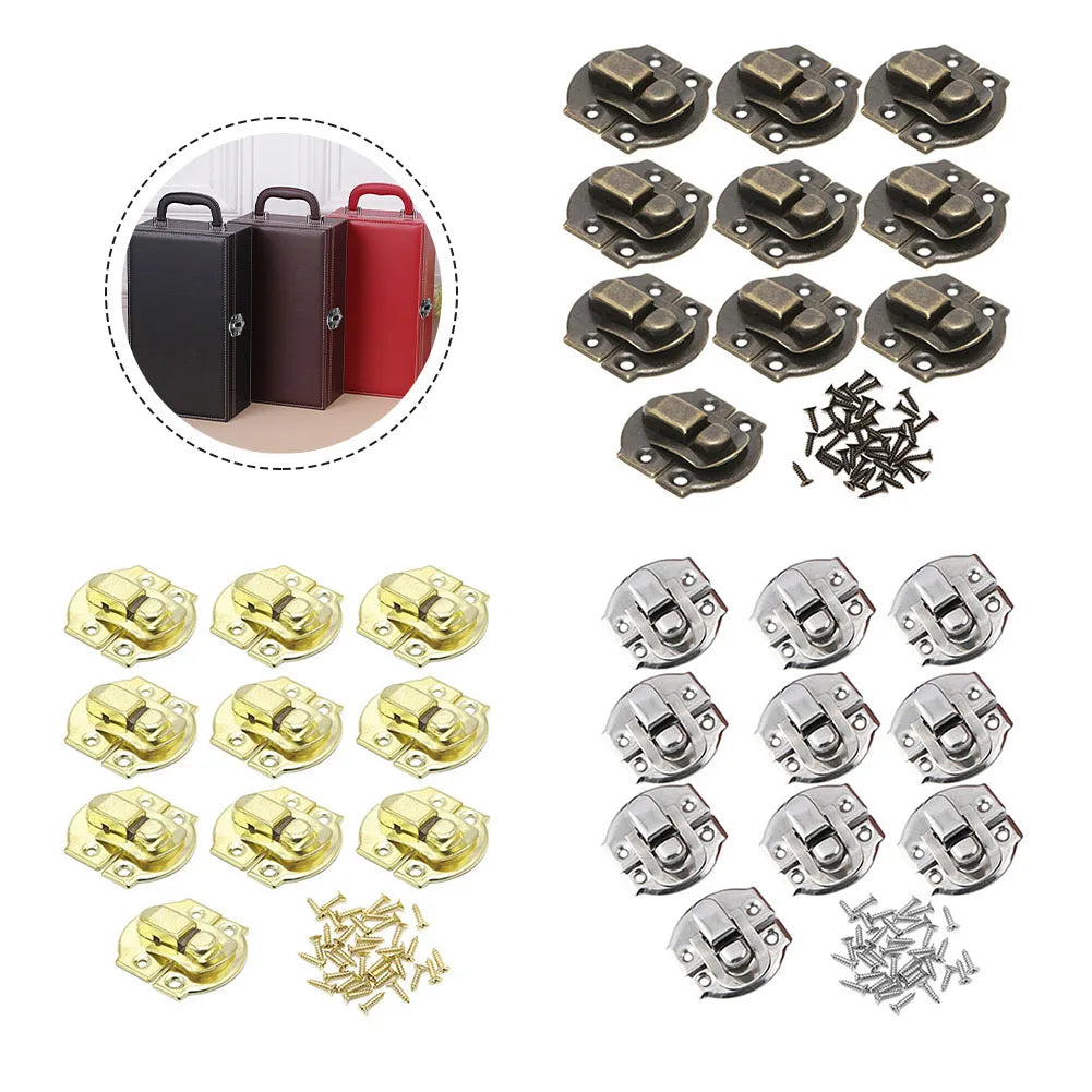 10PCS Retro Iron Toggle Latch Clasps – Box Hasp Hardware Buckles Box Latch Hardware Babs