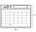 Magnetic Dry Erase Fridge Calendar Whiteboard | Kitchen Planner Magnetic Whiteboard Calendar Babs 1PCS