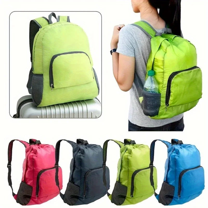 Foldable Canvas Travel Backpack – Hiking & Camping Bag Foldable Backpack Babs