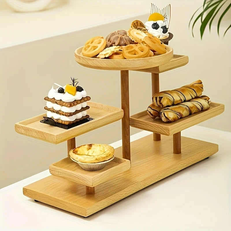 Wooden Tiered Display Stand – Cupcake, Perfume & Spice Rack Tiered Display Stand Babs