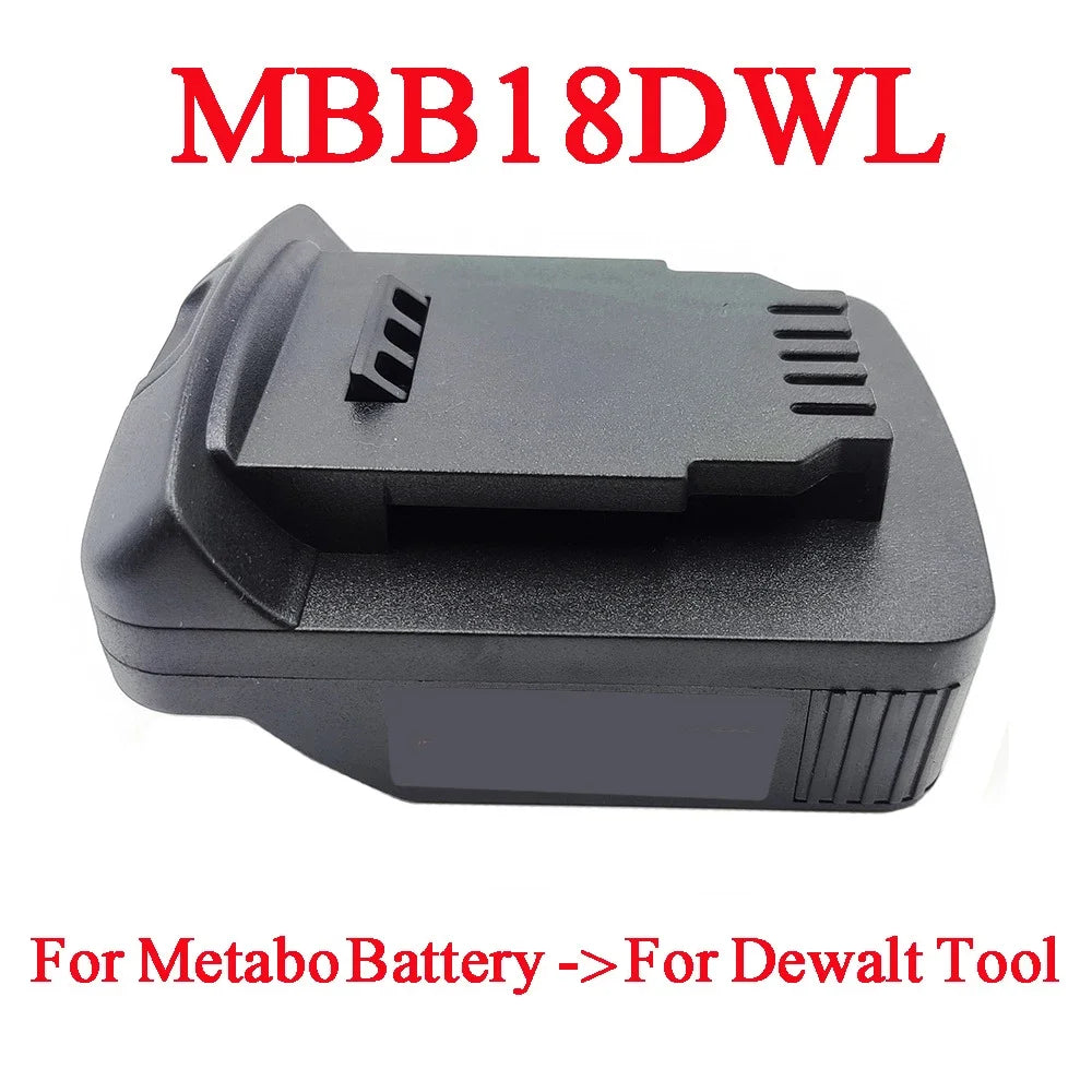 Metabo 18V Battery Adapter for Makita DeWalt Bosch Milwaukee Battery Adapter Babs MBB18DWL