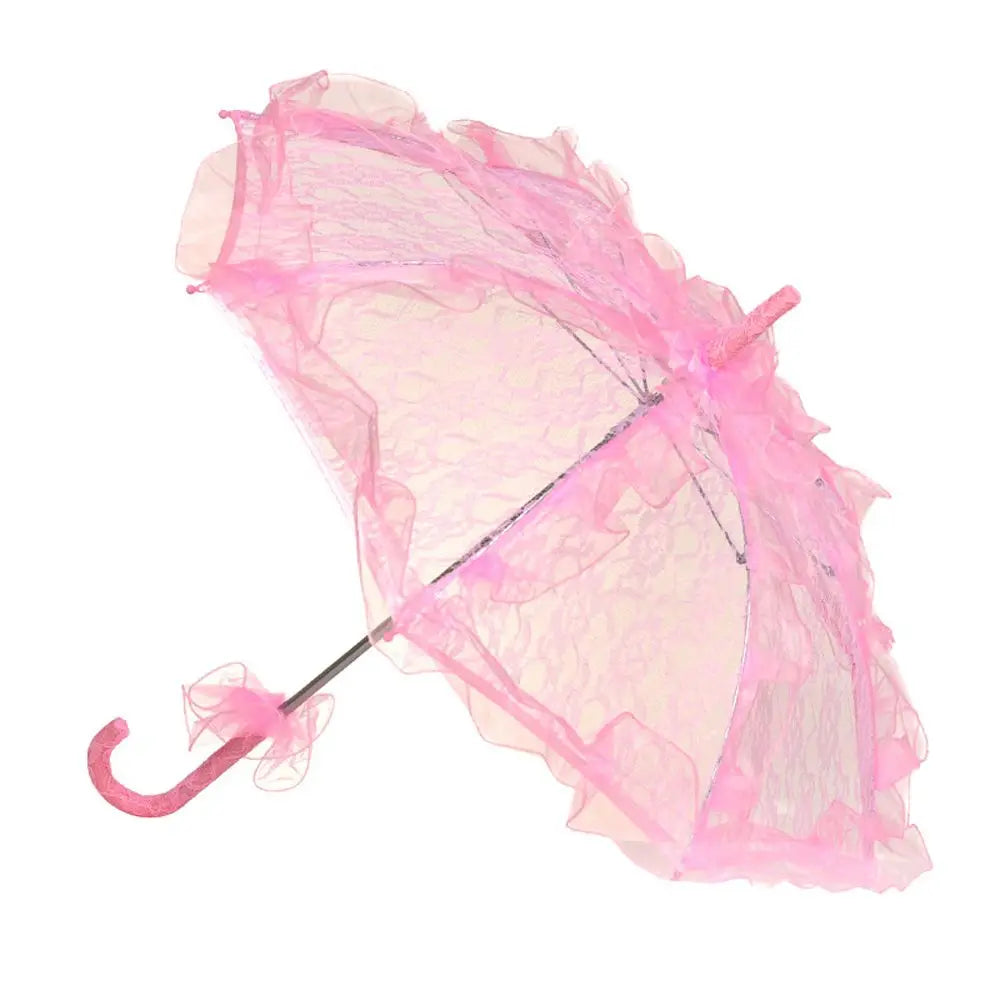 Lace Bridal Parasol – Hollow Floral Embroidery Wedding Umbrella Bridal Parasol Babs
