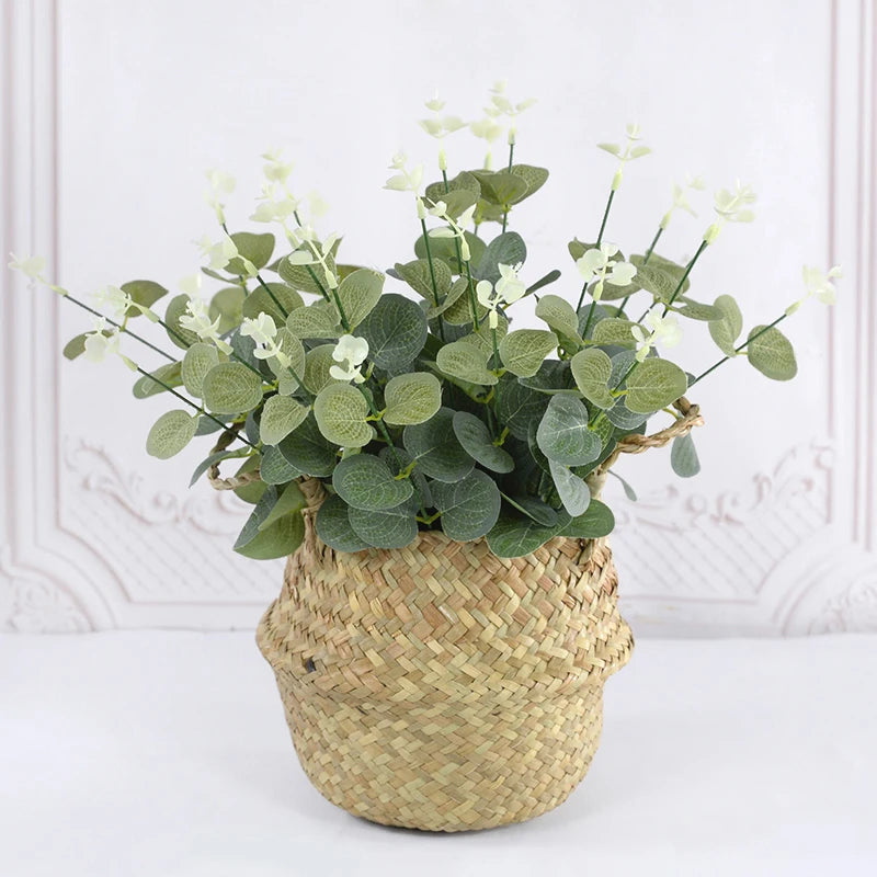 Artificial Eucalyptus Branches Faux Green Stems 10/30 Pcs Artificial Plant Stems Babs