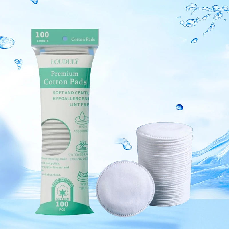 100/400pcs Soft Round Cotton Makeup Pads – Facial & Nail Care Cotton Makeup Pads Babs