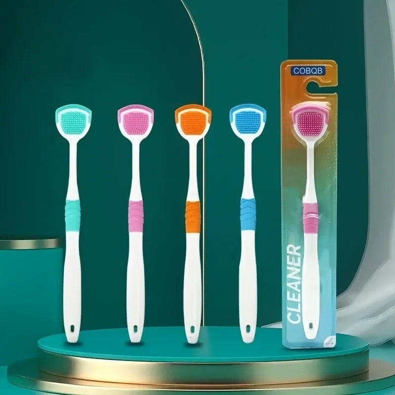 2-in-1 Tongue Brush & Scraper Set | Fresh Breath Oral Care Tongue Scraper Set Babs