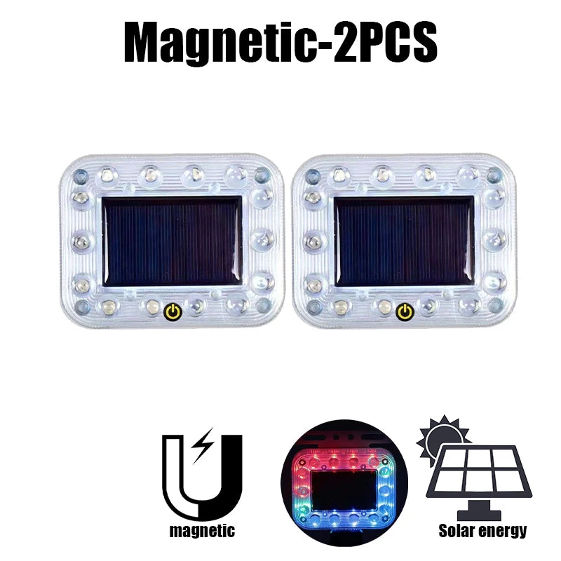 Solar Car Warning Light Flashing Lamp – Strong Magnetic Base Car Warning Light Babs Magnetic 2PCS