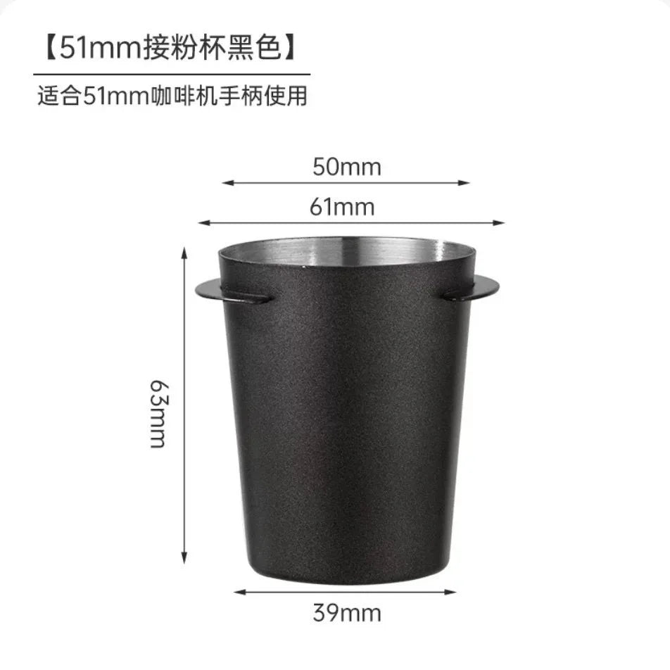 Espresso Dosing Cup 51/53/58mm – Stainless Steel Coffee Tool Espresso Dosing Cup Babs Black 51MM
