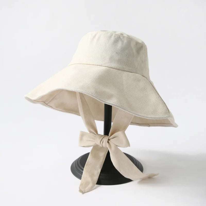 Women's Wide Brim Foldable Bucket Hat – Cotton Beach Sun Hat Bucket Sun Hat Babs