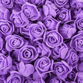 PE Foam Rose Heads 3cm Artificial Flowers for DIY & Wedding Decor Artificial Flower Heads Babs purple 200pcs