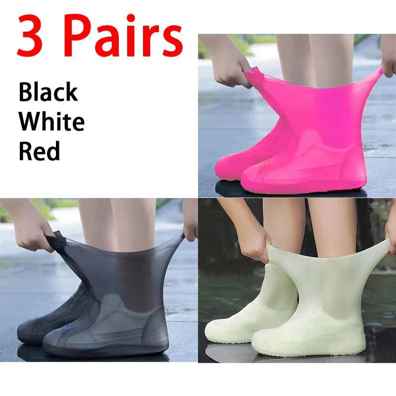 Waterproof Silicone Rain Shoe Covers – Rubber Boot Protectors