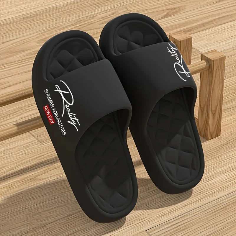 Women's EVA Non-Slip Slippers – Soft, Quick-Dry Home Sandals Women's Home Slippers Babs 40-41 black
