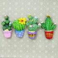 3D Cactus Fridge Magnet – Cute Resin Refrigerator Home Decor Decorative Fridge Magnet Babs 1pc random