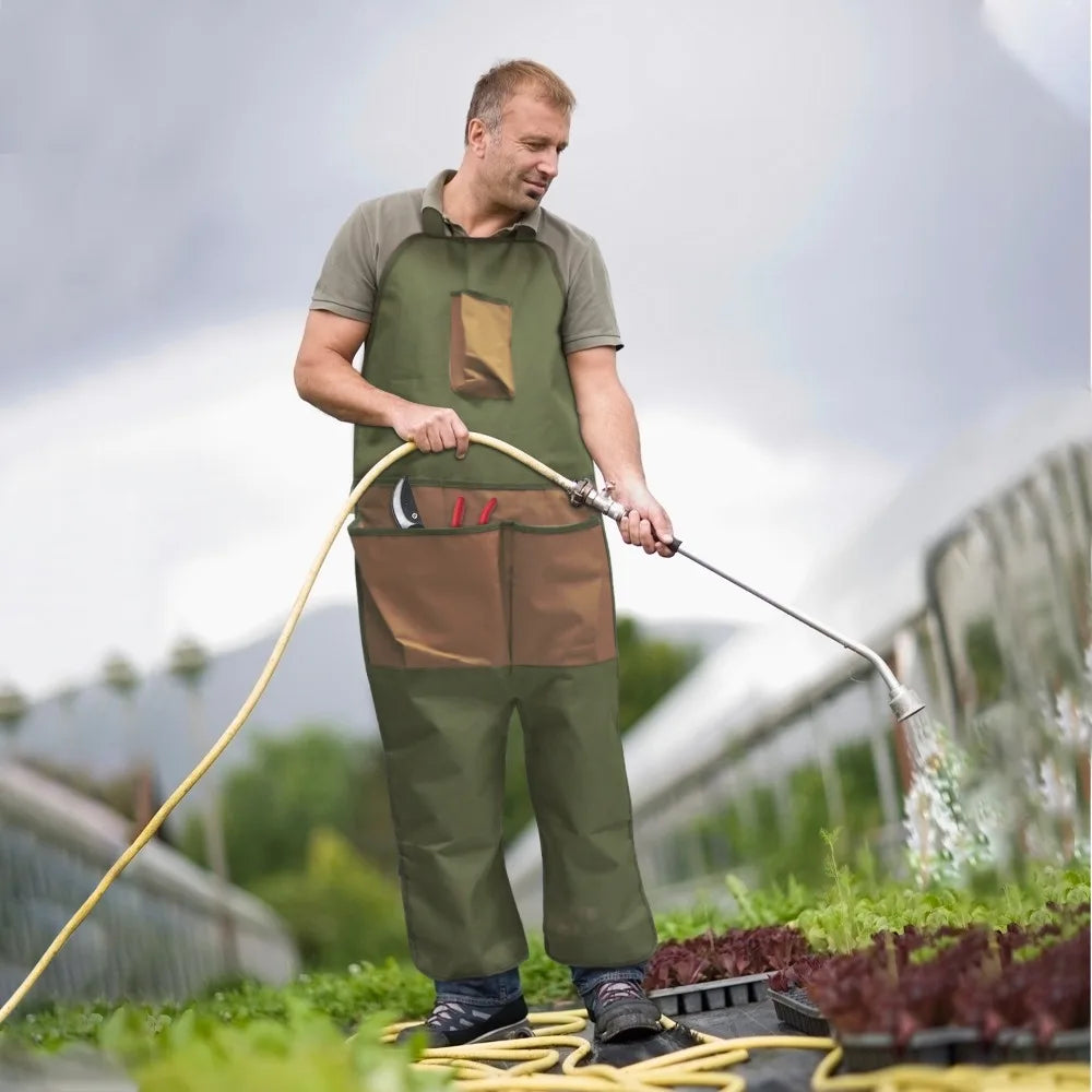 Gardening Apron with Multiple Pockets & Leg Protection Gardening Apron Babs
