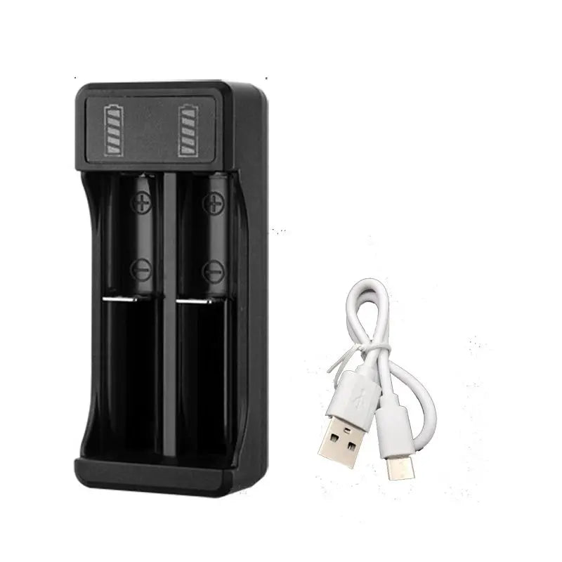 Universal 3.7V Smart Lithium Battery Charger – 18650 & 14500 Battery Charger Babs 2 Port