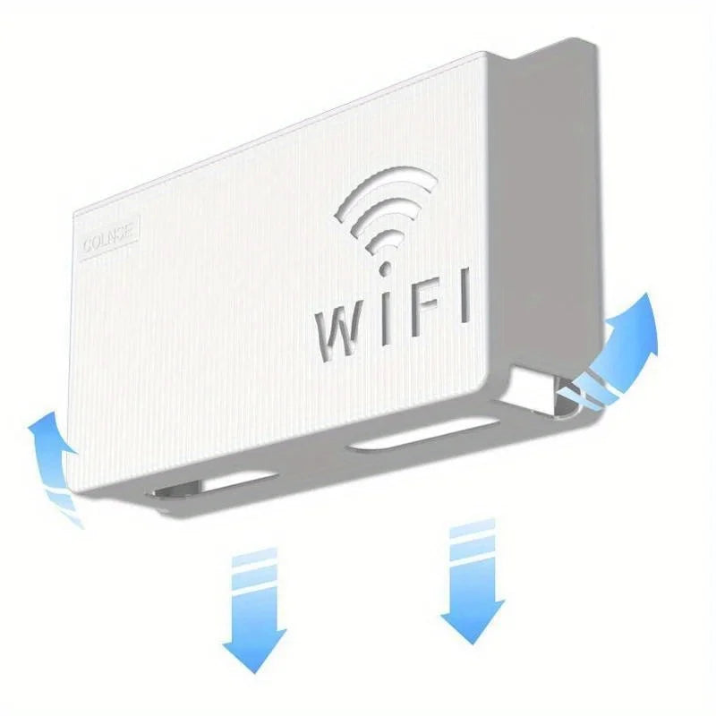 Wall Mount WiFi Router Storage Box & Cable Organizer Router Storage Box Babs