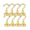 Magnetic Hooks 8-Pack – Heavy-Duty Stainless Steel Organizer Magnetic Hooks Babs 8Pcs-Golden