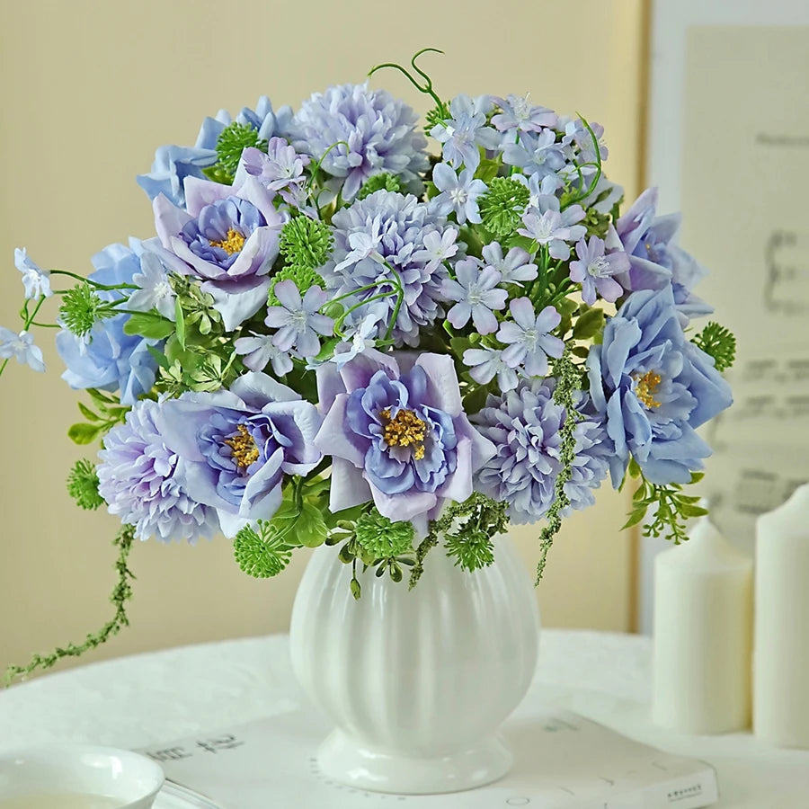 Silk Artificial Rose Bouquet for Wedding & Home Decor Artificial Flower Bouquet Babs