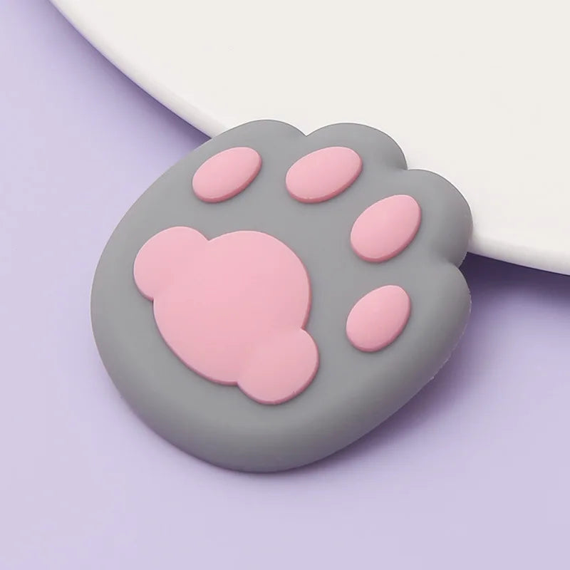 Cat Paw Silicone Door Handle Bumper Guard – Self-Adhesive Wall Protector Door Bumper Guard Babs DARK GRAY